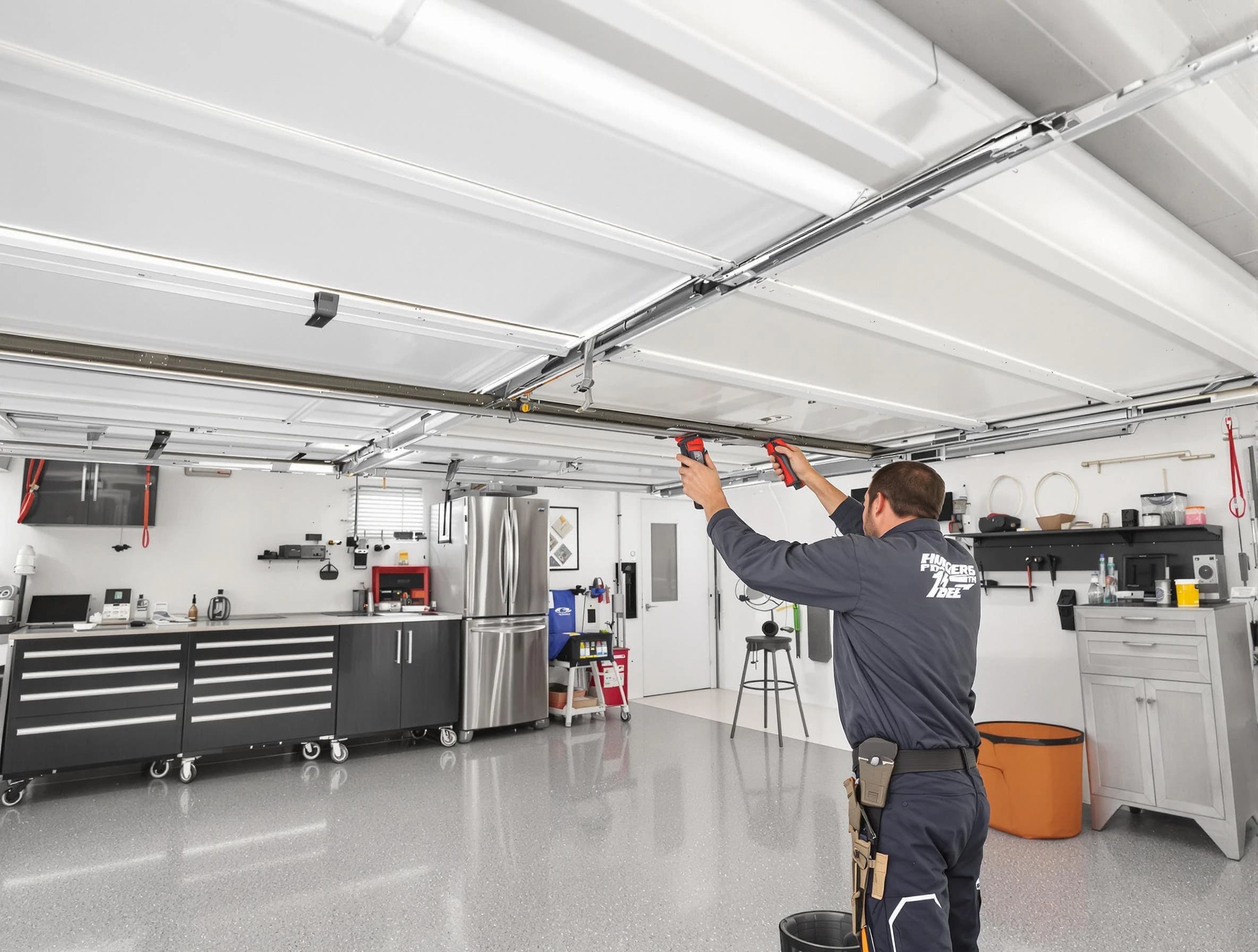 Overhead garage door repair service by Lake Wilderness Garage Door Repair in Lake Wilderness