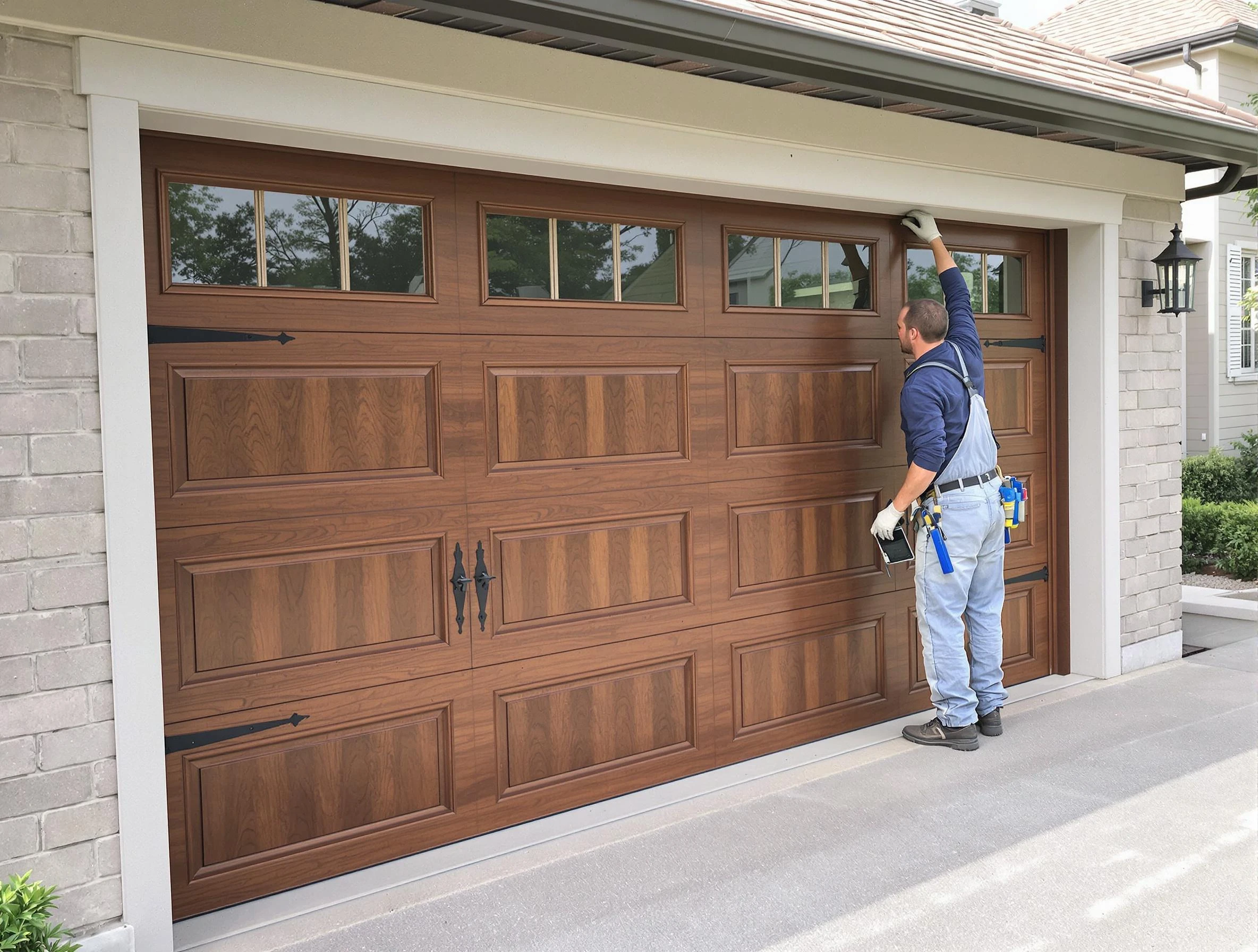 Custom garage door showcase by Lake Wilderness Garage Door Repair in Lake Wilderness