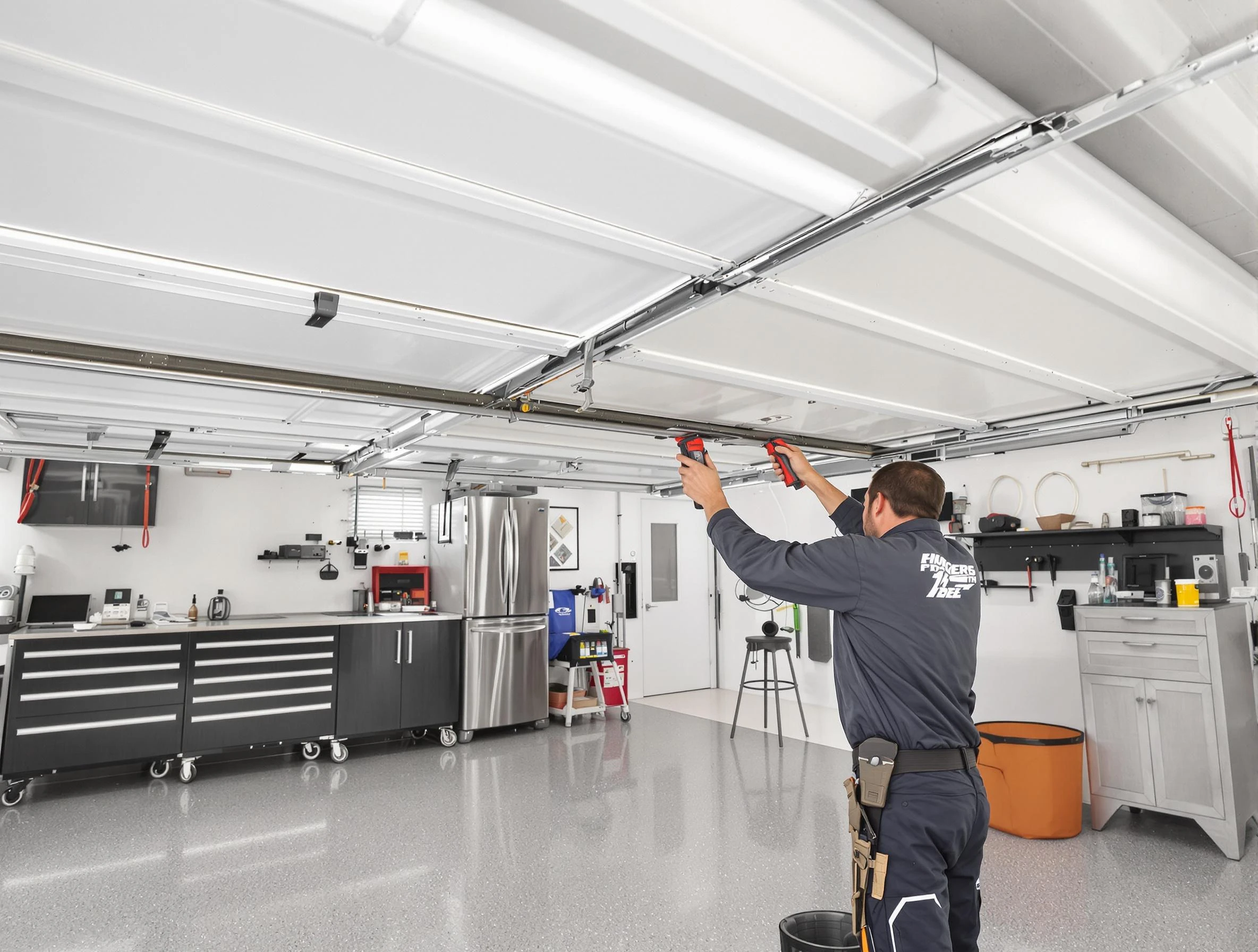 Overhead garage door repair service by Lake Wilderness Garage Door Repair in Lake Wilderness